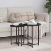 vidaXL Σετ βοηθητικά τραπεζάκια 2 pcs Μαύρη δρυς 50 x 50 x 50 cm