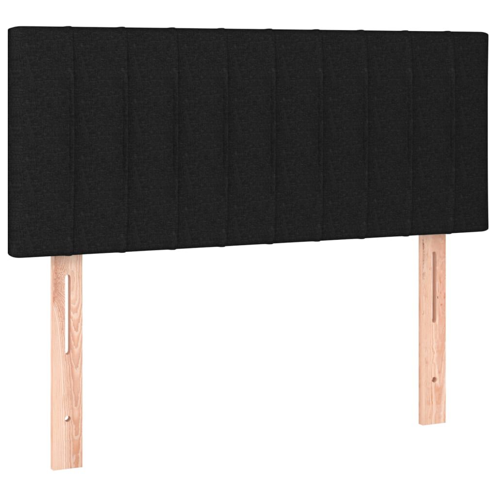 vidaXL Κεφαλάρι Κρεβατιού Μαύρο 90x5x78/88 εκ. Υφασμάτινο