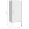 vidaXL Ντουλάπι Αποθήκευσης Λευκό 42,5x35x101,5 εκ. από Ατσάλι