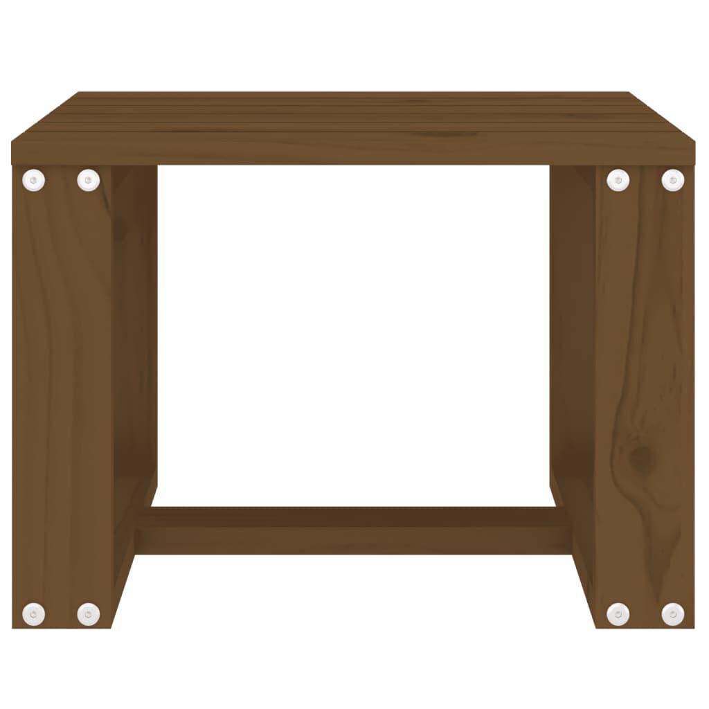 vidaXL Βοηθητικό Τραπέζι Κήπου Μελί 40x38x28,5 εκ. Μασίφ Ξύλο Πεύκου