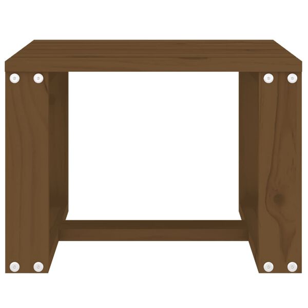 vidaXL Βοηθητικό Τραπέζι Κήπου Μελί 40x38x28,5 εκ. Μασίφ Ξύλο Πεύκου