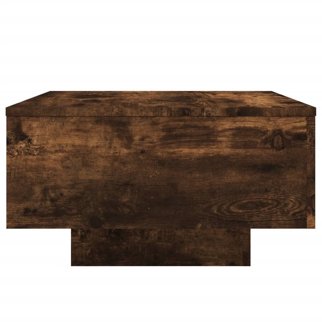 vidaXL Τραπεζάκι Σαλονιού Καπνιστή Δρυς 55x55x31 εκ. Επεξεργασμ. Ξύλο