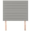 vidaXL Κεφαλάρι Ανοιχτό Γκρι 80x5x118/128 εκ. Ύφασμα