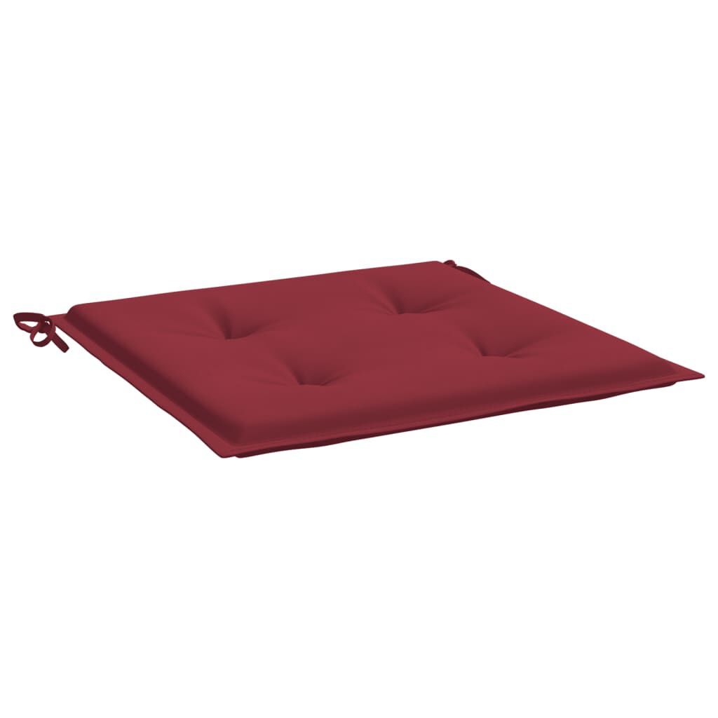 vidaXL Μαξιλάρια Καρέκλας Κήπου 6τεμ Μπορντό 50x50x3 εκ. Oxford Ύφασμα