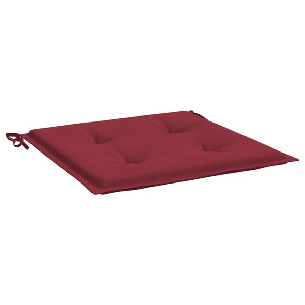 vidaXL Μαξιλάρια Καρέκλας Κήπου 6τεμ Μπορντό 50x50x3 εκ. Oxford Ύφασμα
