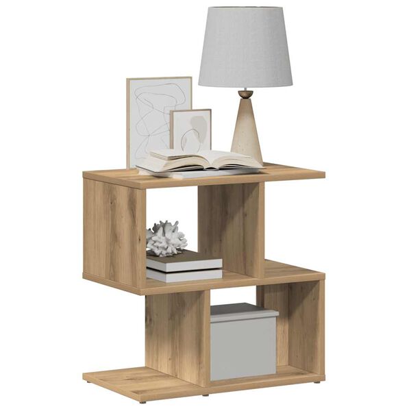 vidaXL &Kappa;&omicron;&mu;&omicron;&delta;ί&nu;&alpha; 2 &tau;&epsilon;&mu; Artisan Oak 50x30x51,5 cm &Kappa;&alpha;&tau;&alpha;&sigma;&kappa;&epsilon;&upsilon;&alpha;&sigma;&mu;έ&nu;&omicron; &xi;ύ&lambda;&omicron;