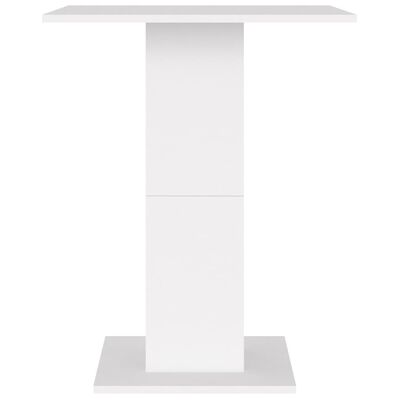 vidaXL Τραπέζι Bistro Λευκό 60 x 60 x 75 εκ. Μοριοσανίδα