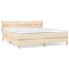 vidaXL &Kappa;&rho;&epsilon;&beta;ά&tau;&iota; Boxspring &mu;&epsilon; &Sigma;&tau;&rho;ώ&mu;&alpha; &Kappa;&rho;&epsilon;&mu; 180x200 &epsilon;&kappa;. &Upsilon;&phi;&alpha;&sigma;&mu;ά&tau;&iota;&nu;&omicron;