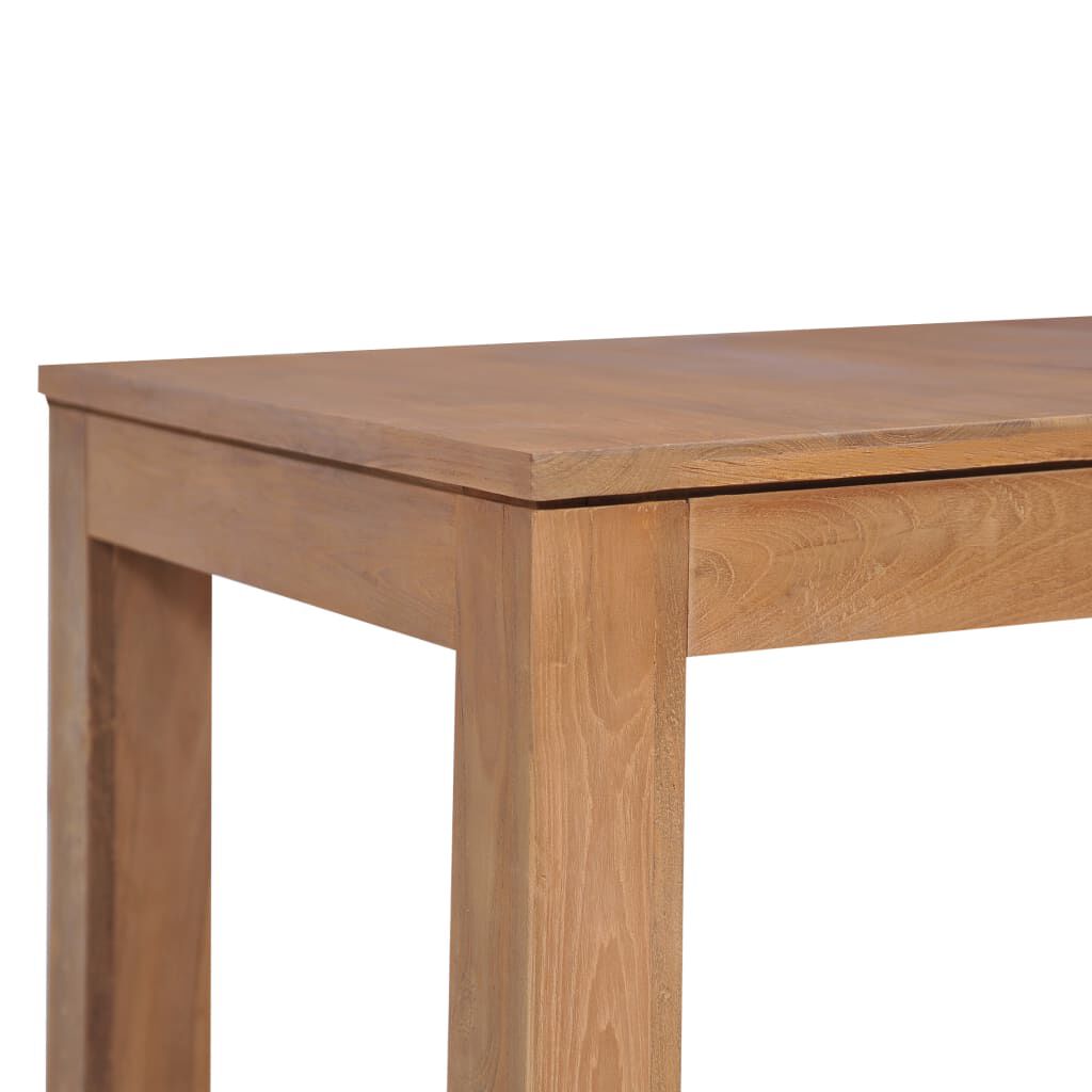 vidaXL Τραπεζαρία 140 x 70 x 76 εκ. Μασίφ Ξύλο Teak / Φυσικό Φινίρισμα