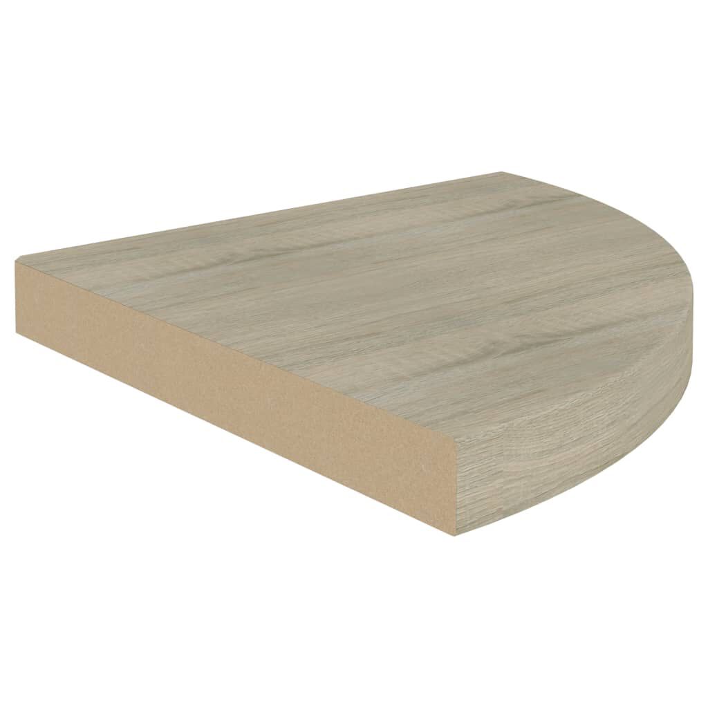 vidaXL Ράφι Τοίχου Γωνιακό Χρώμα Δρυός 35x35x3,8 εκ. από MDF