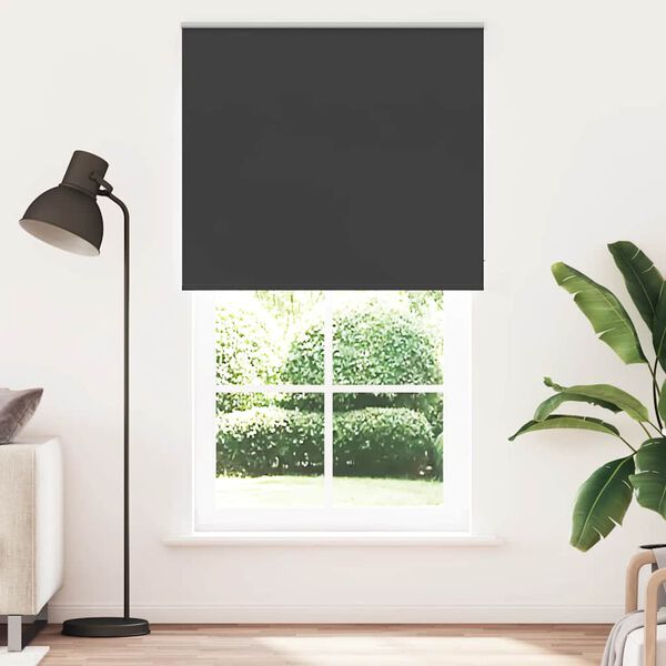 vidaXL Roller Blind Blackout &Mu;&alpha;ύ&rho;&omicron; 140x210 cm &Pi;&lambda;ά&tau;&omicron;&sigmaf; &upsilon;&phi;ά&sigma;&mu;&alpha;&tau;&omicron;&sigmaf; 136,6cm
