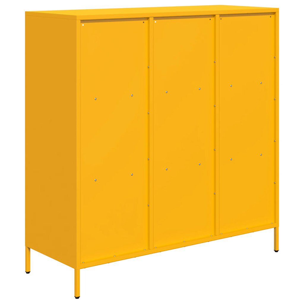 vidaXL Ντουλάπι Μουσταρδί 101,5x39x103,5 εκ. από Ατσάλι