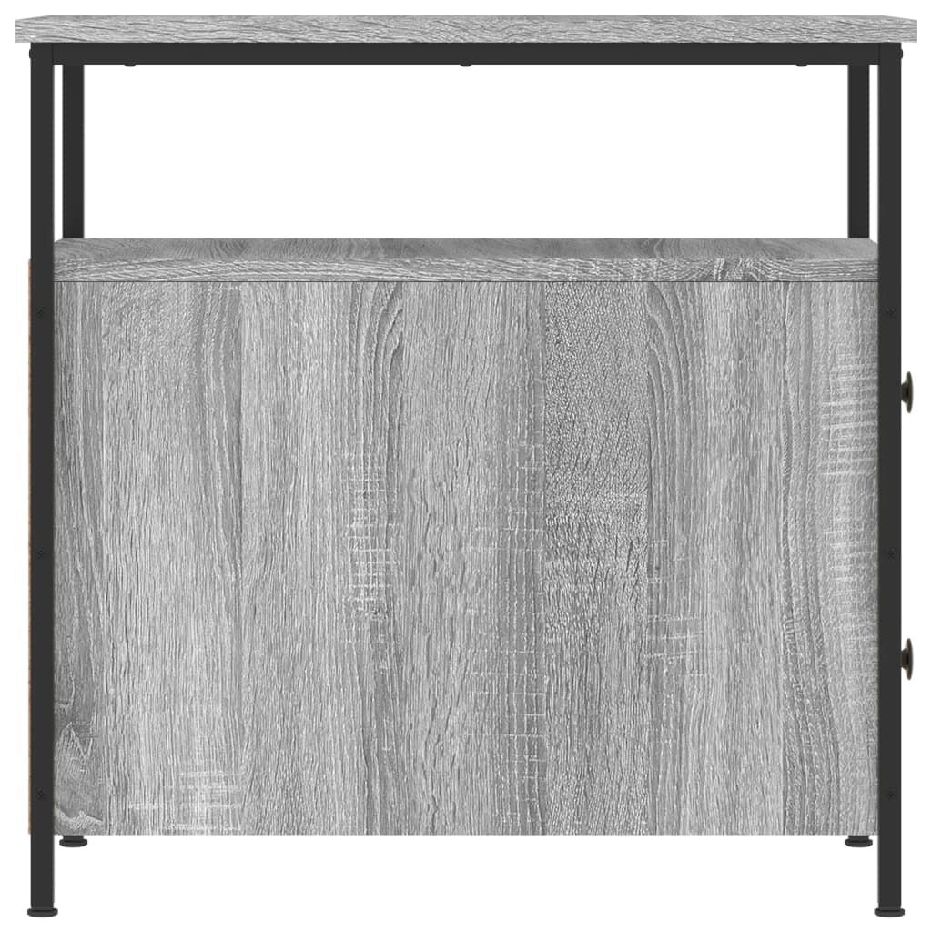 vidaXL Κομοδίνα 2 τεμ. Γκρι Sonoma 30 x 60 x 60 εκ. από Επεξεργ. Ξύλο