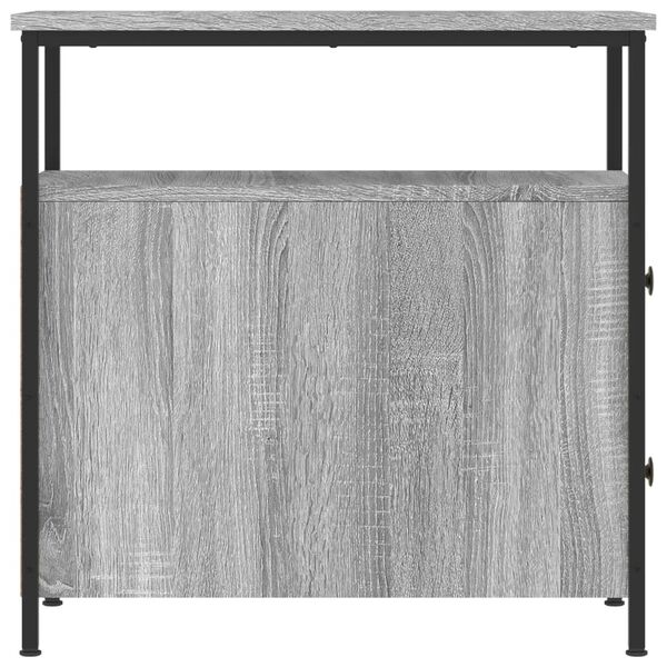 vidaXL Κομοδίνα 2 τεμ. Γκρι Sonoma 30 x 60 x 60 εκ. από Επεξεργ. Ξύλο