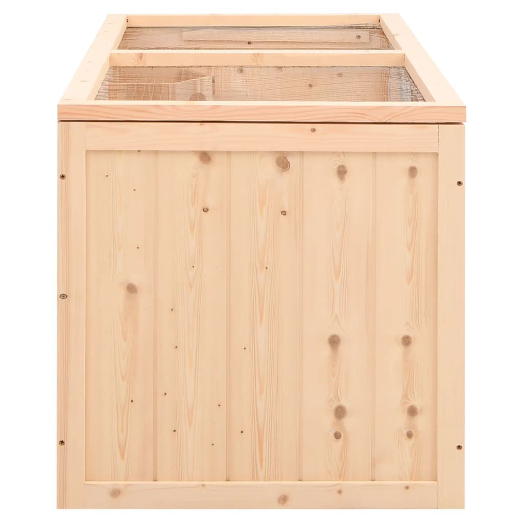 vidaXL Κλουβί Χάμστερ 89,5 x 45 x 45 εκ. από Μασίφ Ξύλο Ελάτης