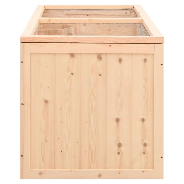 vidaXL Κλουβί Χάμστερ 89,5 x 45 x 45 εκ. από Μασίφ Ξύλο Ελάτης