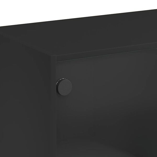vidaXL Συρταριέρα Μαύρη 102x37x75,5 εκ. από Επεξεργασμένο Ξύλο
