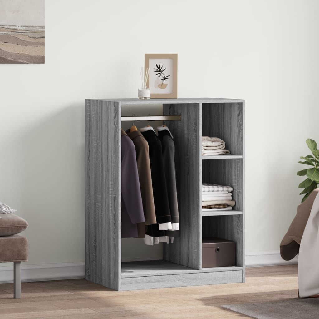 vidaXL Ντουλάπα Γκρι Sonoma 77x48x102 εκ. από Επεξεργασμένο Ξύλο