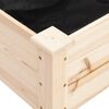 vidaXL Γλάστρα με Επένδυση 71 x 37 x 76 εκ. από Μασίφ Ξύλο Ελάτης