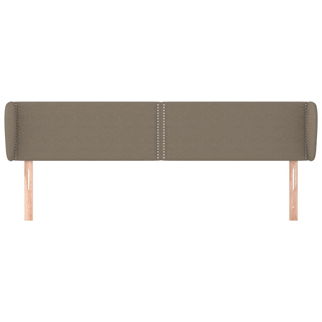 vidaXL Κεφαλάρι με Πτερύγια Taupe 203 x 23 x 78/88 εκ. Υφασμάτινο