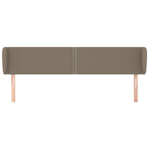 vidaXL Κεφαλάρι με Πτερύγια Taupe 203 x 23 x 78/88 εκ. Υφασμάτινο