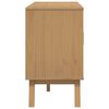 vidaXL Μπουφές OLDEN Γκρι & Καφέ 114x43x73,5 εκ. από Μασίφ Ξύλο Πεύκου