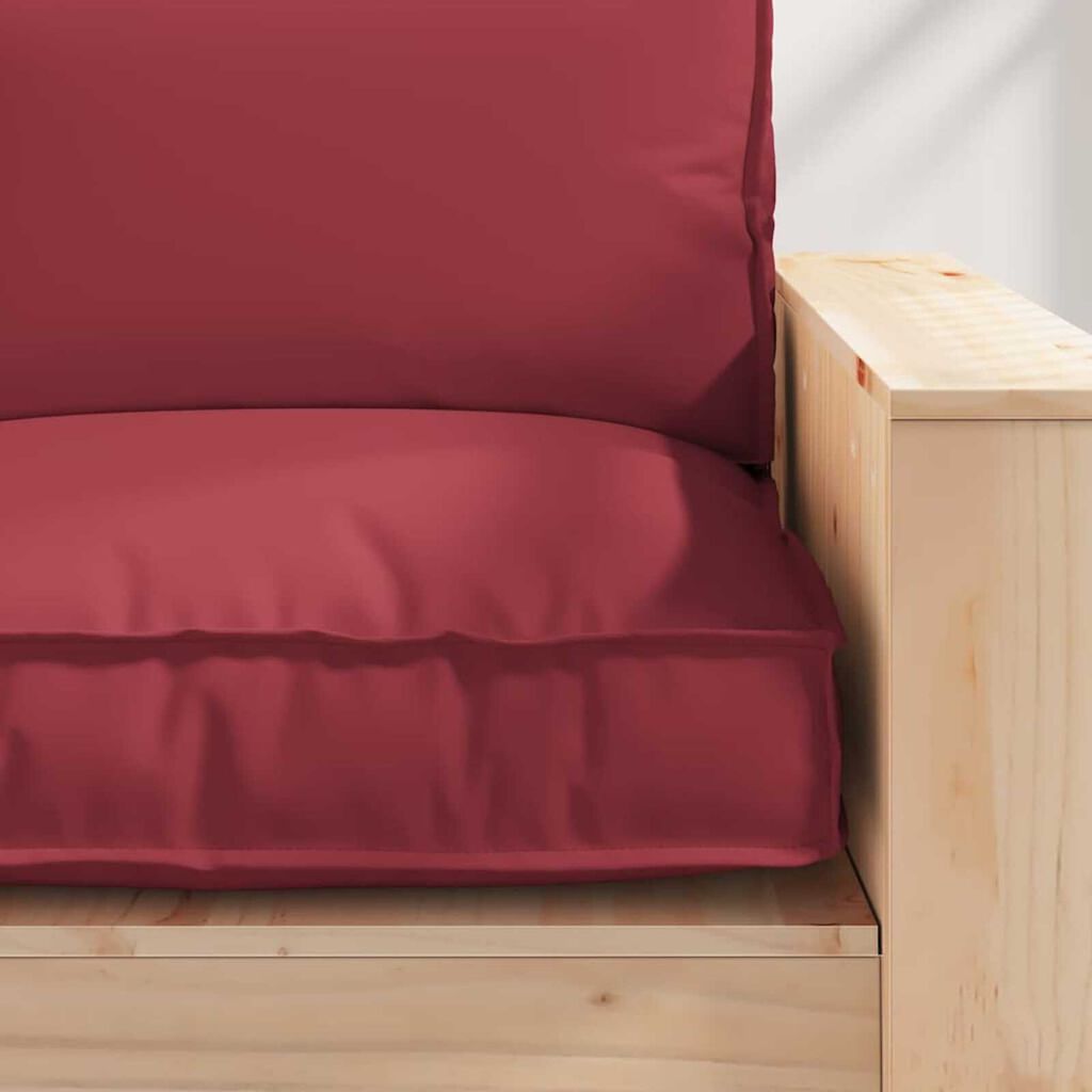 vidaXL Μαξιλάρι παλέτας για κάθισμα Κόκκινο 80 x 80 x 12 cm