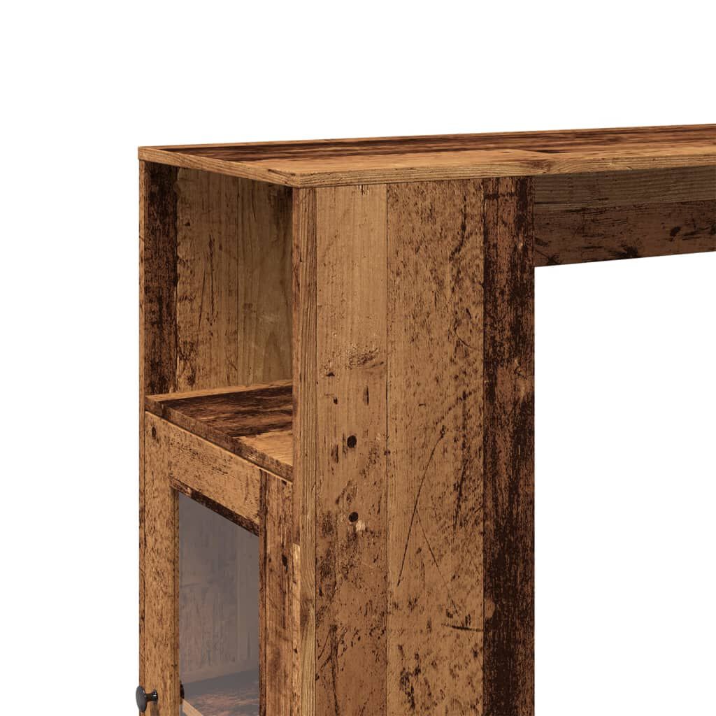 vidaXL Τραπέζι Μπαρ με Ράγες 101x40x103,5 εκ. Επεξεργ. Ξύλο