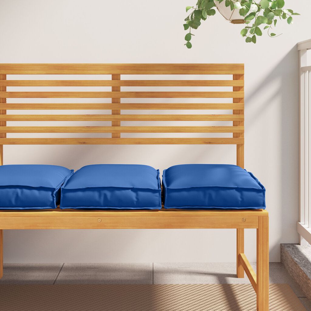 vidaXL Μαξιλάρια Παλετών 2 τεμ Μπλε Βασιλικό 40x40x8 cm Πολυεστέρα