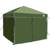 vidaXL Σκηνή Canopy Pop-up Πράσινο 250 x 250 cm ύφασμα