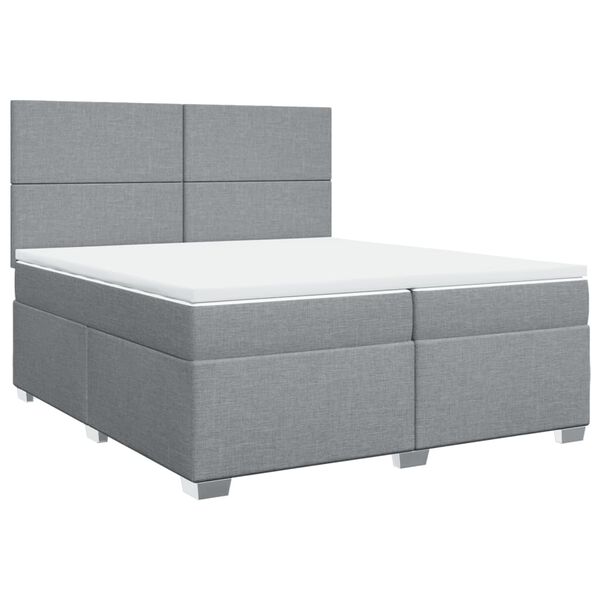 vidaXL &Kappa;&rho;&epsilon;&beta;ά&tau;&iota; Boxspring &mu;&epsilon; &Sigma;&tau;&rho;ώ&mu;&alpha; &Alpha;&nu;&omicron;&iota;&chi;&tau;ό &Gamma;&kappa;&rho;&iota; 200x200 &epsilon;&kappa;. &Upsilon;&phi;&alpha;&sigma;&mu;ά&tau;&iota;&nu;&omicron;