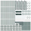 vidaXL Στύλος Περιφράξεων Άλλο 52 pcs Ασημί 3.2 x 3.2 x 68.5 εκ Ατσάλι