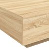 vidaXL Τραπεζάκι Σαλονιού με Φώτα LED Sonoma Δρυς 80 x 80 x 31 εκ.