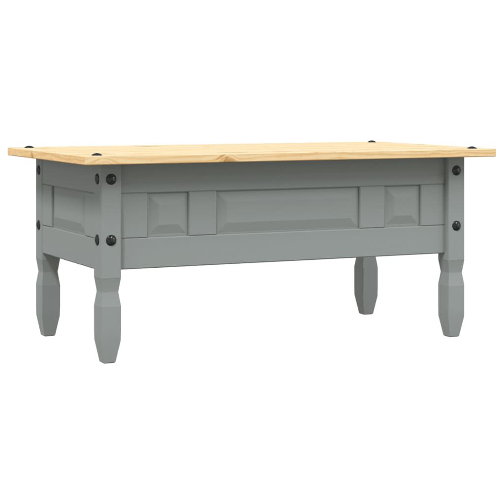 vidaXL Τραπέζι Σαλονιού Μεξικ. Στιλ Corona Γκρι 100x55x44 εκ. Πεύκο