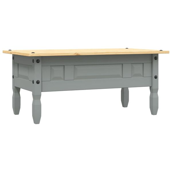 vidaXL Τραπέζι Σαλονιού Μεξικ. Στιλ Corona Γκρι 100x55x44 εκ. Πεύκο