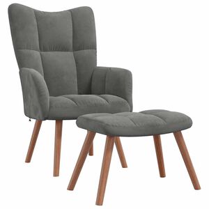 vidaXL &Pi;&omicron;&lambda;&upsilon;&theta;&rho;ό&nu;&alpha; Relax &Sigma;&kappa;&omicron;ύ&rho;&omicron; &Gamma;&kappa;&rho;&iota; &Beta;&epsilon;&lambda;&omicron;ύ&delta;&iota;&nu;&eta; &mu;&epsilon; &Sigma;&kappa;&alpha;&mu;&pi;ό