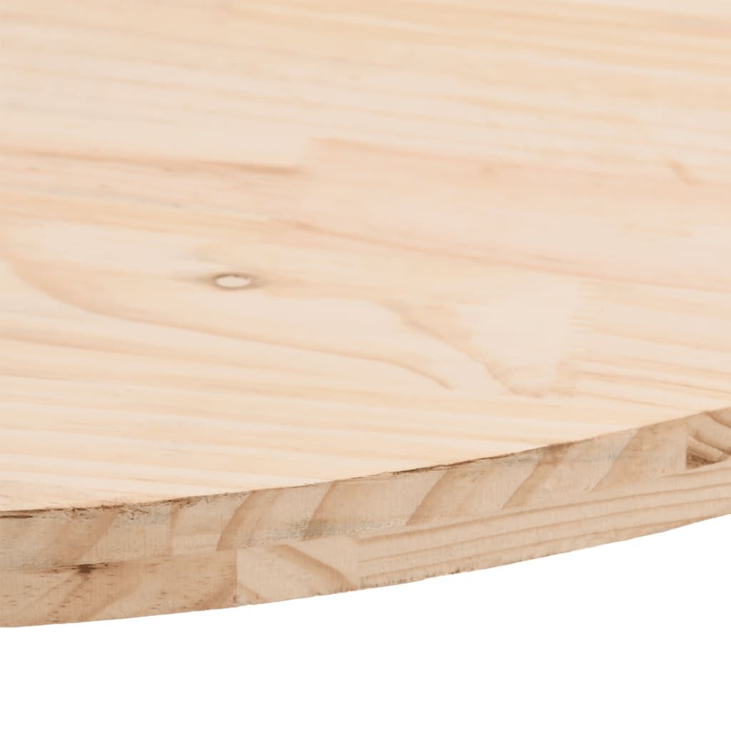 vidaXL Επιφάνεια Τραπεζιού Οβάλ 100 x 50 x 2,5 εκ. Μασίφ Ξύλο Πεύκου