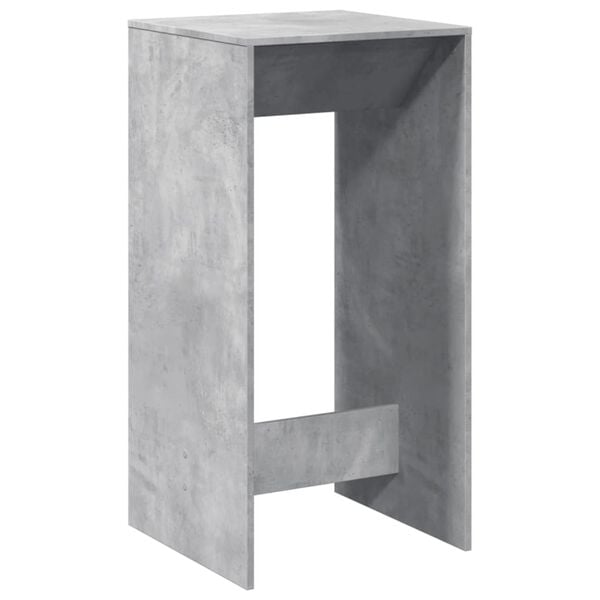vidaXL Τραπέζι Μπαρ Γκρι Σκυροδέματος 51x50x103,5 εκ. Επεξ. Ξύλο