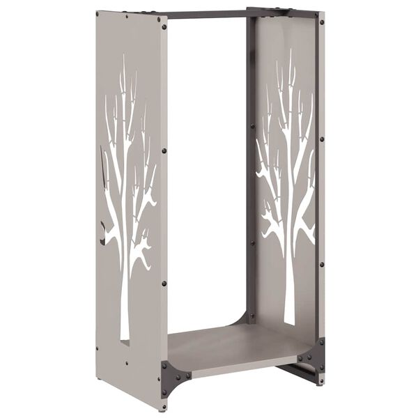 Ράφι για καυσόξυλα vidaXL 40x30x80 cm Ατσάλι σκληρυθέν στον αέρα