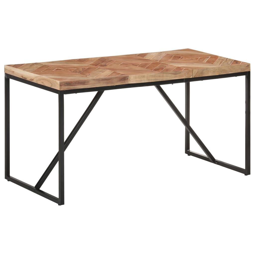 vidaXL Τραπεζαρία 140 x 70 x 76 εκ. από Μασίφ Ξύλο Ακακίας/Ξύλο Μάνγκο