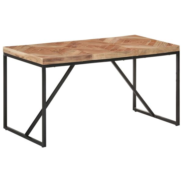 vidaXL Τραπεζαρία 140 x 70 x 76 εκ. από Μασίφ Ξύλο Ακακίας/Ξύλο Μάνγκο