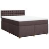 vidaXL &Kappa;&rho;&epsilon;&beta;ά&tau;&iota; Boxspring &mu;&epsilon; &Sigma;&tau;&rho;ώ&mu;&alpha; &Sigma;&kappa;&omicron;ύ&rho;&omicron; &Kappa;&alpha;&phi;έ 140x190 &epsilon;&kappa;. &Upsilon;&phi;&alpha;&sigma;&mu;ά&tau;&iota;&nu;&omicron;