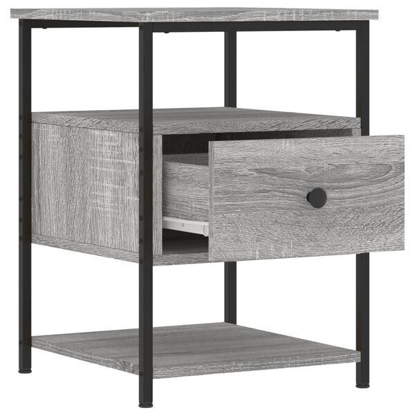 vidaXL Κομοδίνο Γκρι Sonoma 40 x 42 x 56 εκ. από Επεξεργασμένο Ξύλο