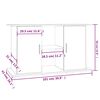 vidaXL Βάση Ενυδρείου Καπνιστή Δρυς 101x41x58 εκ. Επεξεργασμένο Ξύλο