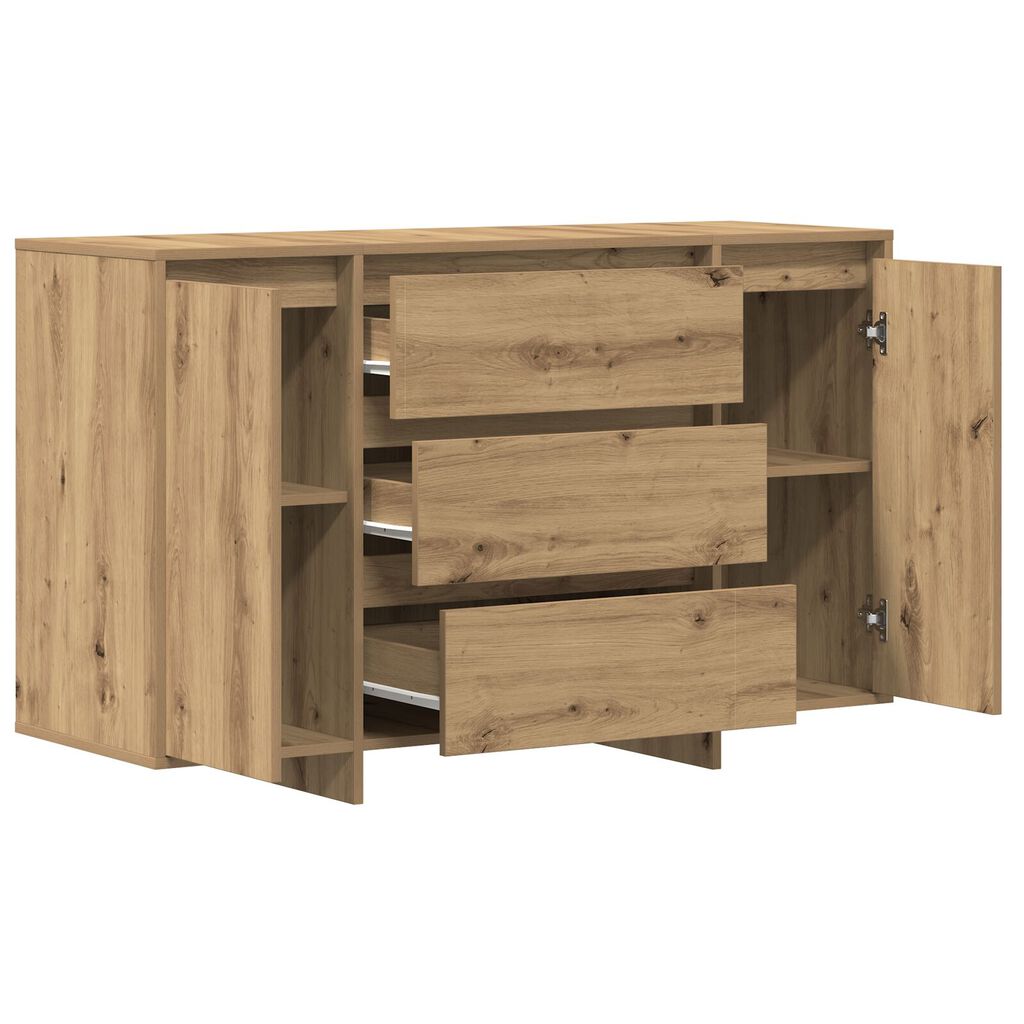 vidaXL Πλευρικός Ράφτης Artisan Δρυς 120x41x75 εκ. Επεξεργασμένο Ξύλο