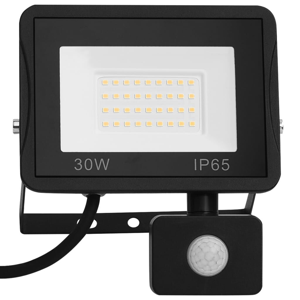 vidaXL Προβολέας LED με Αισθητήρα Ψυχρό Λευκό 30 W