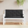 vidaXL Μαξιλάρια Πάγκου Κήπου 2 τεμ. Μαύρο 120x50x7cm Ύφασμα Oxford