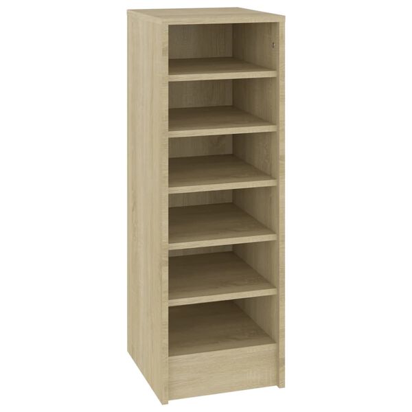 vidaXL Παπουτσοθήκη Sonoma Δρυς 31,5 x 35 x 90 εκ. από Επεξ. Ξύλο