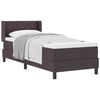 vidaXL Κρεβάτι box spring με στρώμα με στρώμα Σκούρο Καφέ 80 x 200 cm