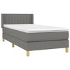 vidaXL &Kappa;&rho;&epsilon;&beta;ά&tau;&iota; Boxspring &mu;&epsilon; &Sigma;&tau;&rho;ώ&mu;&alpha; &Sigma;&kappa;&omicron;ύ&rho;&omicron; &Gamma;&kappa;&rho;&iota; 90x190 &epsilon;&kappa;. &Upsilon;&phi;&alpha;&sigma;&mu;ά&tau;&iota;&nu;&omicron;